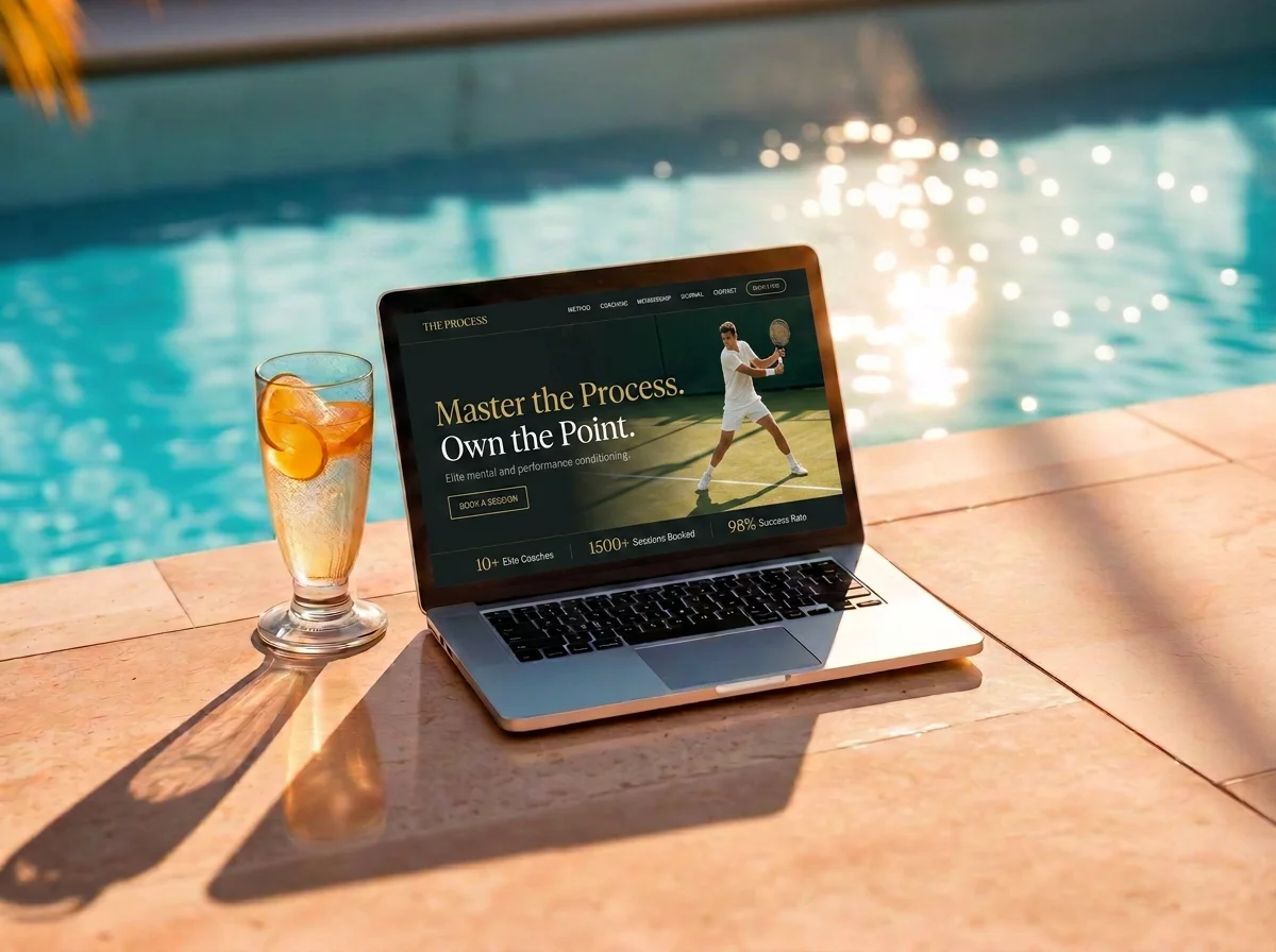 The Process tennis website preview